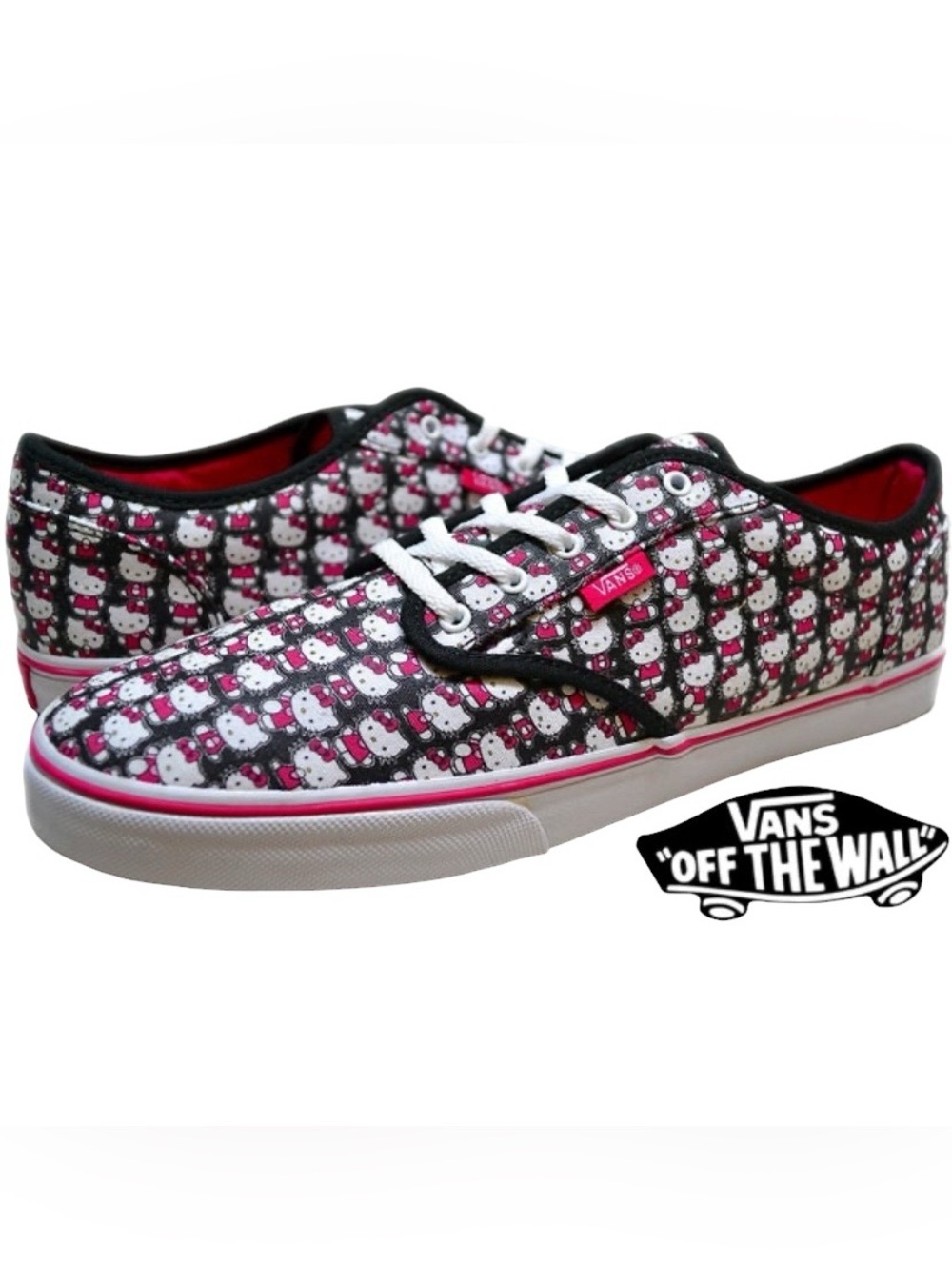 Vans Hello Kitty Atwood Pink Black sneakers Sanrio 2011 llimted series kawaii